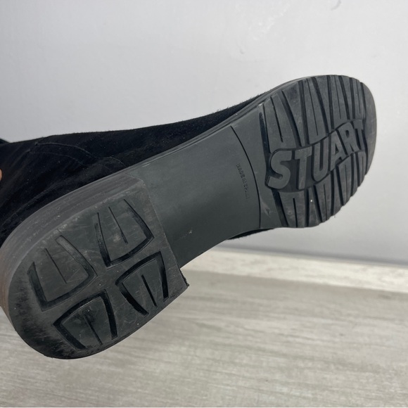 Like New! Stuart Weitzman Hilo black suede over the knee boots size 8 - Picture 8 of 10